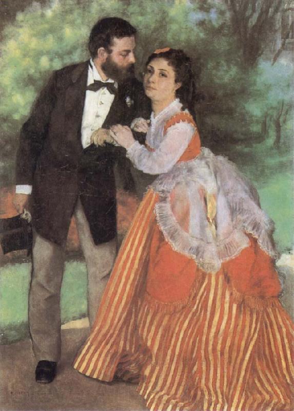 Pierre-Auguste Renoir The Painter Sisley and his Wife Spain oil painting art